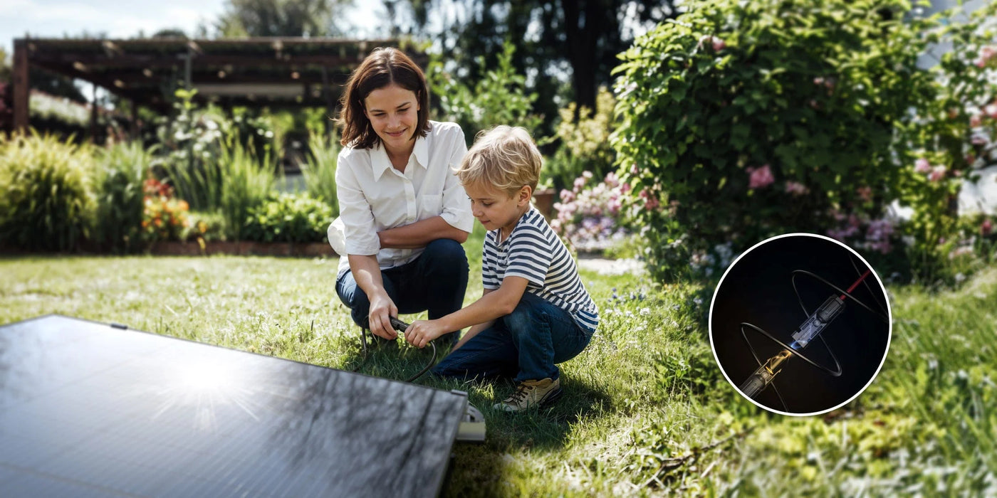 EcoFlow : panneau solaire 520W en installation jardin